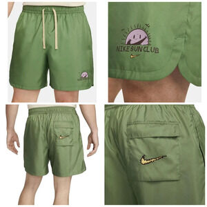 Nike Flow Shorts L Lined Essential Woven Sun Club Tree Green DV9600-328 wornx1